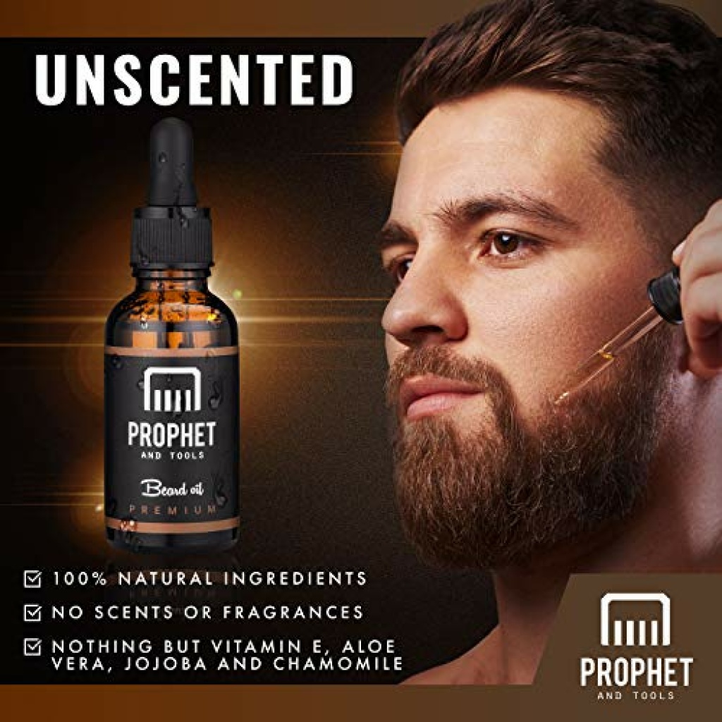 Beard Oil and Comb Set Revolutionary Formula Moisturizes, Treats Split Ends, Reduces Skin