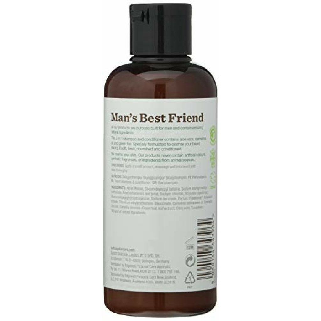 Bulldog Mens Skincare and Grooming Original 2in1 Beard Shampoo and