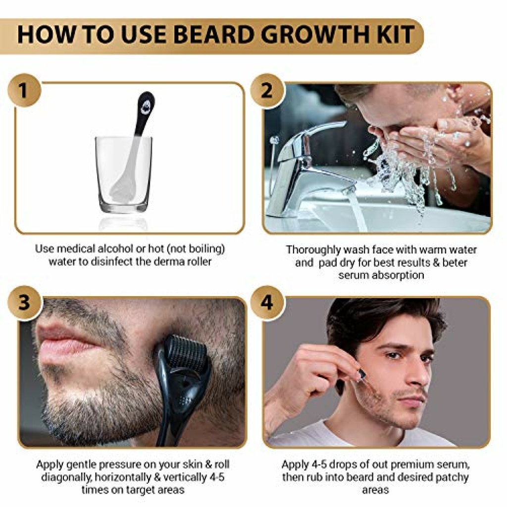 KING LEONIDAS Beard Growth Kit I Organic Beard Oil for Men with Beard