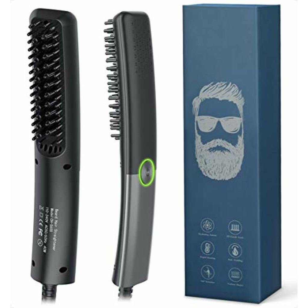 Lidasen Beard Straightener Combs for Men, Multifunctional Ionic Hair