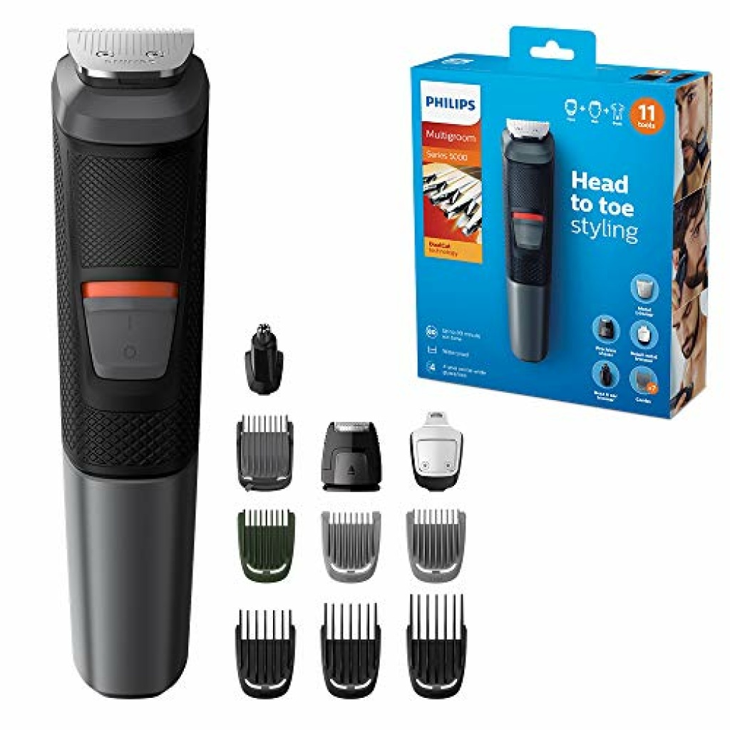 Philips 11in1 AllInOne Trimmer, Series 5000 Grooming Kit for Beard