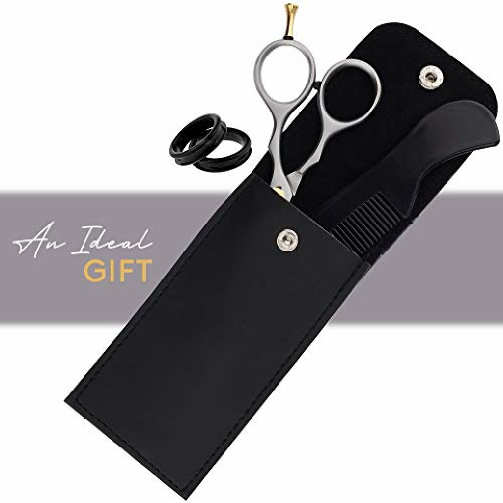 ONTAKI Professional Hair Cutting Scissors Beard Mustache Scissors