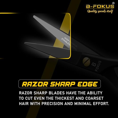 5-Premium-Beard-Mustache-Scissors-Black-High-Carbon-Stainless-Steel-Beard-Scissors-with-1-Beard-Comb-1-Mustache-Comb-2-Stickers-and-Tarvel-Pouch-Beard-Trimming-Scissors-for-All-Facial-Hair-0-2