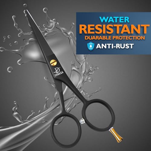 5-Professional-Beard-Scissors-for-men-Mustache-Scissors-with-1-Mustache-Comb-1-Beard-Comb-Soft-Pouch--Prefect-Beard-shears-mustache-kit-for-All-Facial-Hair--moustache-Grooming-kit-for-Men-0-3