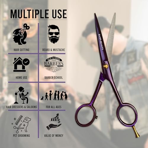 55-Professional-Hair-and-Beard-Scissor-For-Men-Women-German-Shears-Use-for-Facial-Hair-Trimming-Grooming-Cutting-and-Styling-of-Beard-Purple-0-3