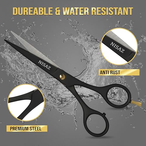 65-Professional-Black-Hair-Scissors-with-Leather-Pouch-in-Box-Premium-High-Carbon-Stainless-Steel-Barber-Shears-for-Men-Women-Kids-Hair-Cutting-Scissors-for-Home-Salon-Use-0-3
