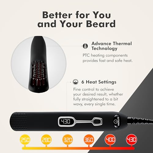 Aberlite-EDC-Mens-Professional-Heated-Beard-Straightening-Brush-and-Grooming-Tool-for-05-inch-plus-Beards-Black-0-0