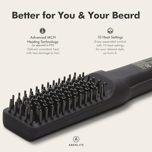 Aberlite-Pro-Professional-Beard-Hair-Straightener-Advanced-Ionic-Anti-Scald-Heated-Brush-Pain-Free-Conditioning-Straightening-Comb-for-Men-for-All-Beard-Types-0-1