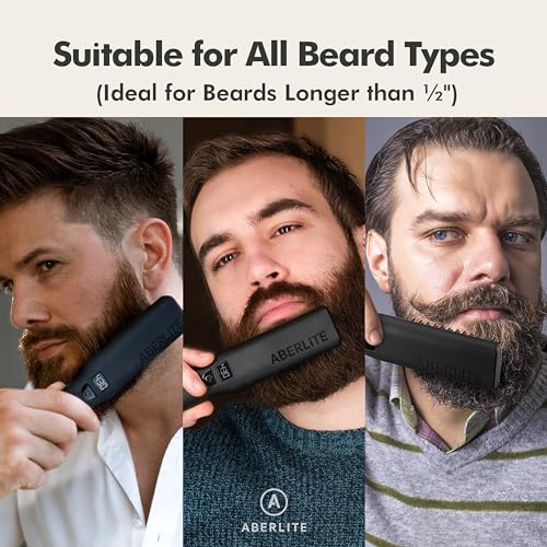 Aberlite-Pro-Professional-Beard-Hair-Straightener-Advanced-Ionic-Anti-Scald-Heated-Brush-Pain-Free-Conditioning-Straightening-Comb-for-Men-for-All-Beard-Types-0-2