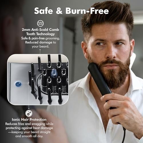 Aberlite-Slim-Beard-Hair-Straightener-Anti-Scald-Comb-Tooth-Ionic-Conditioning-Heated-Brush-Straightening-Comb-for-Men-for-All-Beard-Types-0-0