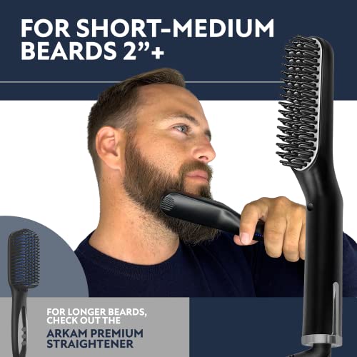 Arkam-Beard-Straightener-for-Men-Original-Heated-Beard-Brush-Kit-wAnti-Scald-Feature-Dual-Action-Hair-Comb-and-Travel-Bag-for-Short-to-Medium-Beards-Costume-Accessories-and-Grooming-Gifts-for-Men-0-3