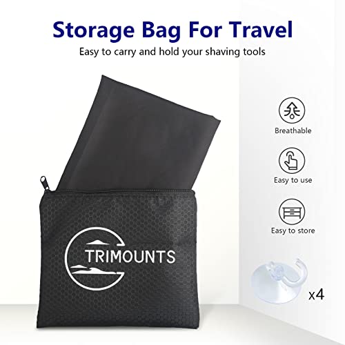 Beard-Bib-Apron-for-MenChristmas-Day-Gift-Beard-Hair-Catcher-for-Sink-Non-Stick-Beard-Cape1-Size-Fits-AllGrooming-Accessorie-Gift-for-Dad-or-HusbandBlack-0-1