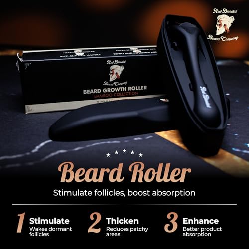 Beard-Derma-Roller-Scalp-Hair-Care--Microneedle-dermaroller-for-Beard-Facial-Hair-Rodillo-para-Minoxidil-Supports-Thicker-Looking-Beard-Patchy-Beard-Filler-for-Men-0-0