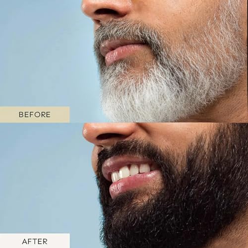 Beard-Dye-For-Men-10-Minute-Instant-Gray-Coverage-3-in-1-Black-Mens-Beard-Mustache-Dye-Shampoo-with-4-6-Weeks-Lasting-Color-Nourishing-with-Argan-Oil-Noni-Fruit-No-Mess-Application-676-Fl-Oz-0-0