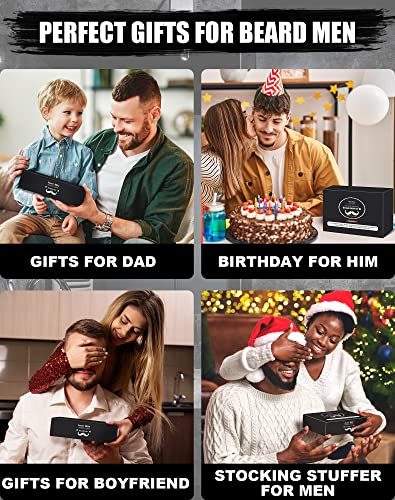 Beard-Kit-for-Men-Grooming-Care-with-2-Pack-Beard-Oils-and-Balm-Wash-Conditioner-for-After-Shave-Lotions-Sandalwood-Brush-and-Comb-Sets-with-Scissors-Valentines-Fathers-Gifts-for-DadMenHim-0-0