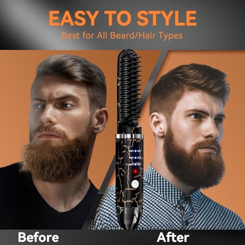 Beard-Straightener-for-Men-Cordless-Heated-Beard-Brush-Portable-Beard-Hot-Combs-Ionic-Mini-Hair-Straightener-with-3-Temp-Settings-Coarse-Curly-Hair-Brush-Grooming-Kit-for-Men-0-0