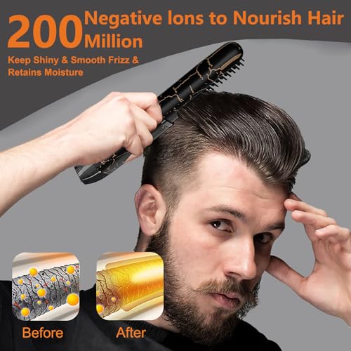 Beard-Straightener-for-Men-Cordless-Heated-Beard-Brush-Portable-Beard-Hot-Combs-Ionic-Mini-Hair-Straightener-with-3-Temp-Settings-Coarse-Curly-Hair-Brush-Grooming-Kit-for-Men-0-2