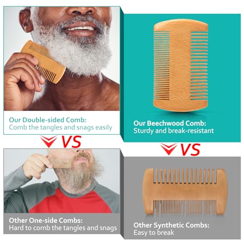 Birthday-Gifts-for-Men-Beard-Kit-wBeard-Oil-Balm-Beard-Brush-Comb-Beard-WashShampoo-for-Mens-Self-care-Anniversary-Birthday-Gifts-for-Him-Husband-Boyfriend-Dad-Son-Friend-Brother-0-3