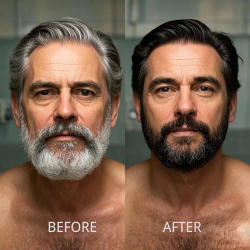 Black-Beard-Dye-Shampoo-for-Men-5-Minute-Gray-Coverage-with-Argan-Coconut-Oil-No-Mess-Formula-Lasts-5-Weeks-200ML-Beard-Mustache-0-0