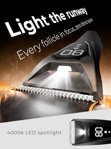 Body-Hair-Trimmer-for-Men-Pubic-Hair-Trimmer-with-Wireless-Charging-4000K-LED-Display-Waterproof-Wet-Dry-Body-Groomer-for-Face-Legs-90Min-Ceramic-Blade-0-3