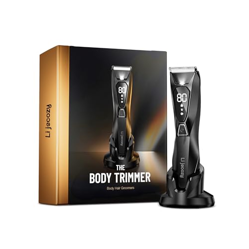Body-Hair-Trimmer-for-Men-Pubic-Hair-Trimmer-with-Wireless-Charging-4000K-LED-Display-Waterproof-Wet-Dry-Body-Groomer-for-Face-Legs-90Min-Ceramic-Blade-0