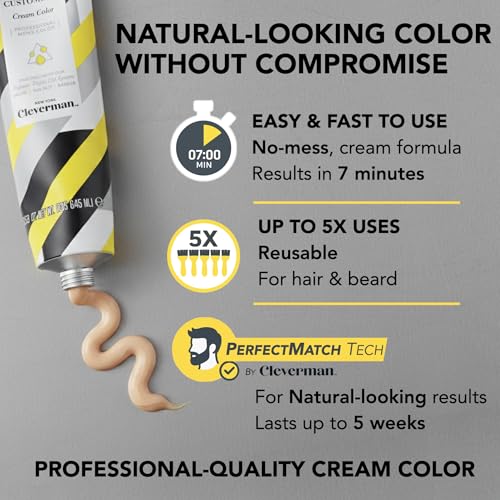 Cleverman-Hair-Beard-Dye-Kit-for-Men-All-in-One-Reusable-Mens-Hair-Color-Natural-Gray-Coverage-Ammonia-Free-Beard-Mustache-Dye-for-Men-Black-0-0