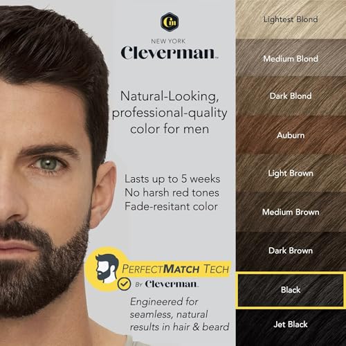 Cleverman-Hair-Beard-Dye-Kit-for-Men-All-in-One-Reusable-Mens-Hair-Color-Natural-Gray-Coverage-Ammonia-Free-Beard-Mustache-Dye-for-Men-Black-0-1
