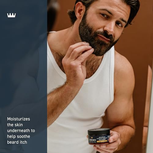 Cremo-Beard-Scruff-Cream-Palo-Santo-Reserve-Collection-4-oz-Soothe-Beard-Itch-Condition-and-Offer-Light-Hold-Styling-for-Stubble-and-Scruff-0-1
