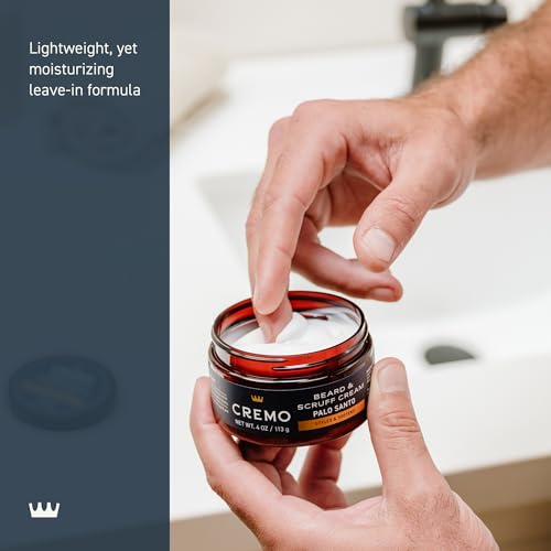 Cremo-Beard-Scruff-Cream-Palo-Santo-Reserve-Collection-4-oz-Soothe-Beard-Itch-Condition-and-Offer-Light-Hold-Styling-for-Stubble-and-Scruff-0-2