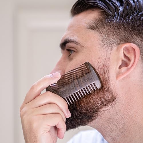 Every-Man-Jack-Beard-Grooming-Tool-Gift-Set-for-Men--Includes-Dual-Tooth-Comb-Beard-Brush-Stainless-Steel-Shears-Mini-Comb--Travel-Friendly-Perfect-for-Daily-Maintenance-0-3