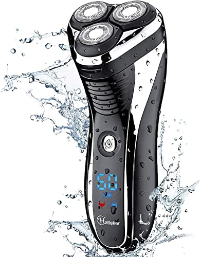 Hatteker-Electric-Shaver-Rotary-Razor-Men-Cordless-Beard-Trimmer-Pop-Trimmer-Waterproof-0