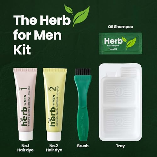 Herb-For-Men-Mustache-Beard-Dye-Dark-Brown-1-Pack-PPD-Free-Ammonia-Free-Vegan-with-Natural-Ingredients-Odorless-Gentle-for-Sensitive-Skin-No-Skin-Irritation-0-2