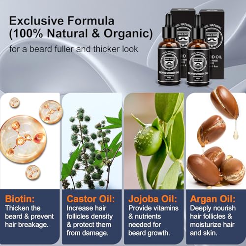 MALE-GOD-Beard-Growth-Kit-Beard-Kit-wUpgraded-Beard-Growth-Oil-Biotin-and-Batana-Oil-Beard-Growth-Balm-Beard-Massager-for-SpotPatchy-Beard-Birthday-Gifts-for-Him-Boyfriend-Husband-0-0