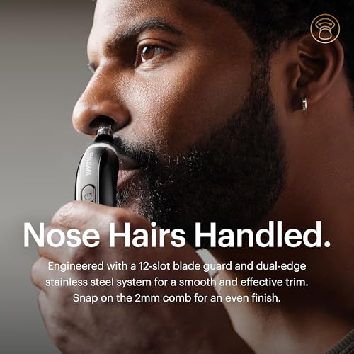 MANSCAPED-Weed-Whacker-30-PRO-Mens-Electric-Nose-Ear-Eyebrow-Hair-Trimmer--SkinSafe-Dual-Head-System-LED-Spotlight-Waterproof-Rechargeable-Travel-Lock-Eyebrow-Comb-Attachment-0-1