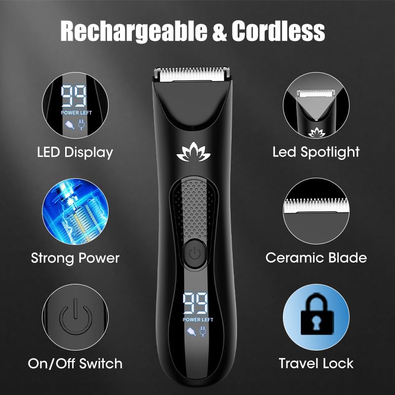 Manscape-Body-Pubic-Hair-Trimmer-for-Men-Groin-Ball-Trimmer-Men-Electric-Razor-Mens-Grooming-Kit-Body-Groomer-Ball-Shaver-for-Smooth-WetDry-Shaving-Led-Light-0-0