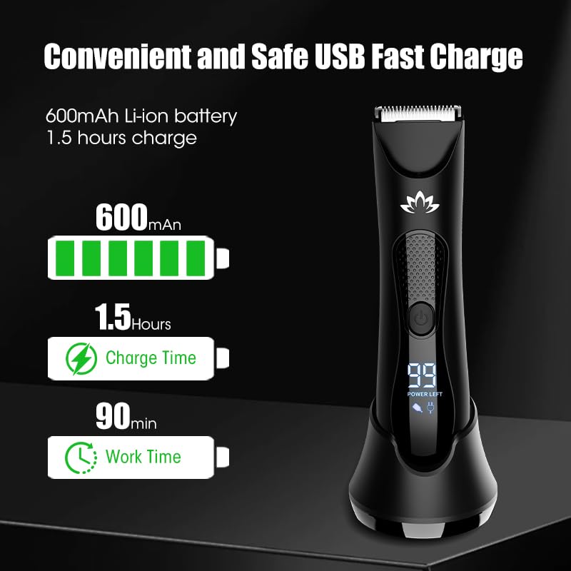 Manscape-Body-Pubic-Hair-Trimmer-for-Men-Groin-Ball-Trimmer-Men-Electric-Razor-Mens-Grooming-Kit-Body-Groomer-Ball-Shaver-for-Smooth-WetDry-Shaving-Led-Light-0-3