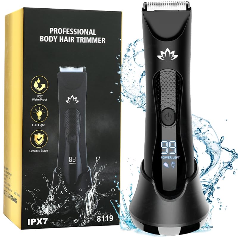 Manscape-Body-Pubic-Hair-Trimmer-for-Men-Groin-Ball-Trimmer-Men-Electric-Razor-Mens-Grooming-Kit-Body-Groomer-Ball-Shaver-for-Smooth-WetDry-Shaving-Led-Light-0
