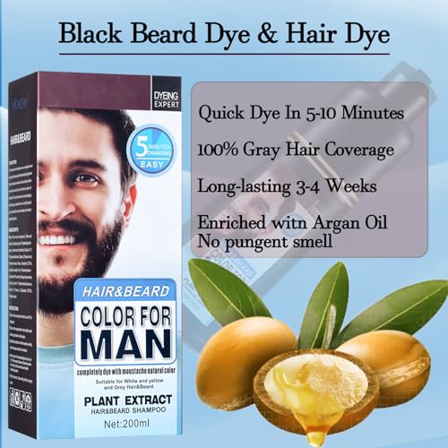 Mens-Beard-Dye-Plant-Based-Hypoallergenic-Beard-Mustache-Dye-Shampoo-3-in-1-Natural-Black-Hair-Dye-for-Men-100-Gray-Coverage-in-Minute-Long-Lasting-Color-Easy-to-Use-200ml-0-0