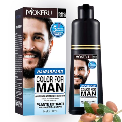 Mens-Beard-Dye-Plant-Based-Hypoallergenic-Beard-Mustache-Dye-Shampoo-3-in-1-Natural-Black-Hair-Dye-for-Men-100-Gray-Coverage-in-Minute-Long-Lasting-Color-Easy-to-Use-200ml-0