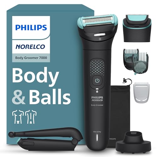 Philips-Norelco-Body-Groomer-7000-Series-Mens-Whole-Body-Groomer-Contour-Following-2D-Flexing-Head-Triple-Protect-Shave-System-Intimate-Body-Hair-Trimmer-100-Showerproof-BG748050-0