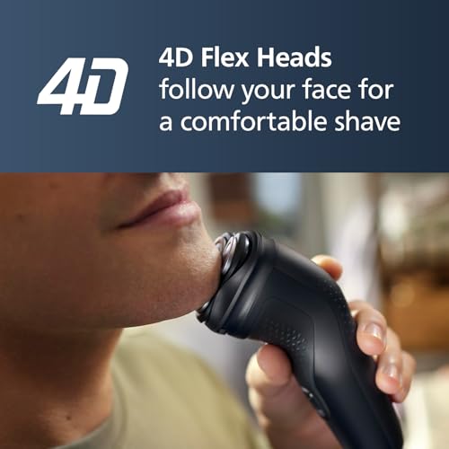 Philips-Norelco-Shaver-1100-Series-Dry-Electric-Shaver-27-Self-Sharpening-ComfortCut-Blades-4D-Floating-Heads-P-Cap-Deep-Black-Model-S101690-0-2