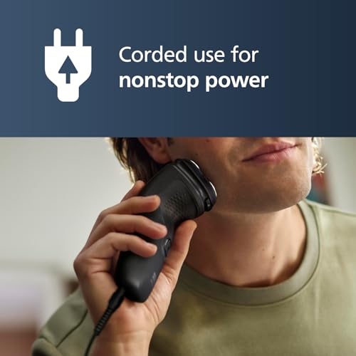 Philips-Norelco-Shaver-1100-Series-Dry-Electric-Shaver-27-Self-Sharpening-ComfortCut-Blades-4D-Floating-Heads-P-Cap-Deep-Black-Model-S101690-0-3