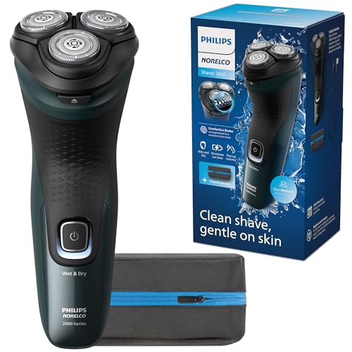 Philips-Norelco-Shaver-2600-Series-Wet-and-Dry-Electric-Shaver-Pop-up-Trimmer-P-Cap-Travel-Pouch-Dark-Forest-Green-Model-X305291-0