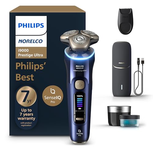 Philips-Norelco-Shaver-i9000-Prestige-Ultra-Wet-Dry-Electric-Shaver-Adriatic-SenseIQ-Pro-Technology-Triple-Lift-Cut-System-360-Rotating-NanoTech-Precision-Blades-Precision-Trimmer-XP940192-0