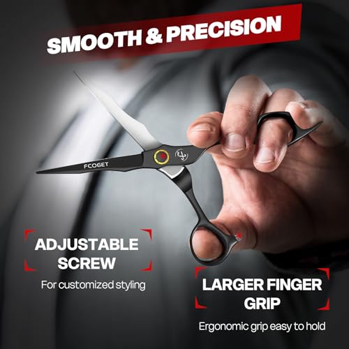 Professional-Barber-Hair-Cutting-Scissors-Shears-Right-Hand-68-HIGH-END-Extremely-Sharp-Haircut-Scissors-Professional-Hairdressing-Shears-440C-Stainless-Steel-for-Salon-Home-Stylists-0-2