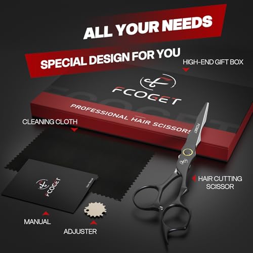 Professional-Barber-Hair-Cutting-Scissors-Shears-Right-Hand-68-HIGH-END-Extremely-Sharp-Haircut-Scissors-Professional-Hairdressing-Shears-440C-Stainless-Steel-for-Salon-Home-Stylists-0-3