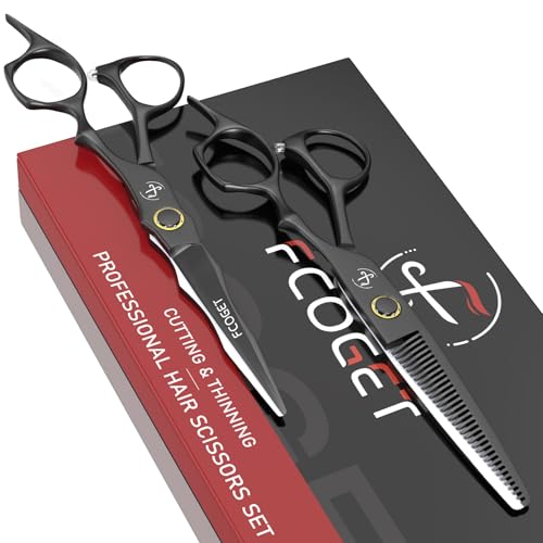 Professional-Barber-Hair-Scissors-Thinning-Shears-Kit-68-HIGH-END-Extremely-Sharp-Haircut-Scissors-Hairdressing-Texturizing-Hair-Cutting-Shears-Set-440C-Stainless-Steel-for-Salon-Home-Stylists-0