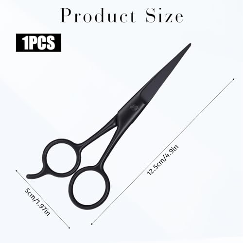 Professional-Mustache-and-Beard-Scissors-Black-Small-Sharp-Mustache-Scissors-Stainless-Steel-Hair-Trimming-Scissors-for-Men-Women-Personal-Care-Grooming-Trimming-Eyebrow-Facial-Hair-Mustache-0-1