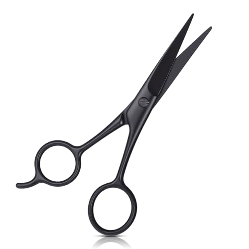 Professional-Mustache-and-Beard-Scissors-Black-Small-Sharp-Mustache-Scissors-Stainless-Steel-Hair-Trimming-Scissors-for-Men-Women-Personal-Care-Grooming-Trimming-Eyebrow-Facial-Hair-Mustache-0