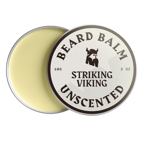 Striking-Viking-Beard-Balm-for-Men-Unscented-2-Ounces-Fragrance-Free-Care-Styling-Travel-Sized-Beard-Softener-Balm-with-Aegan-Jojoba-Oils-0